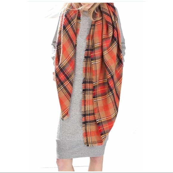 Tartan Plaid Blanket Scarf - Picture 3 of 6